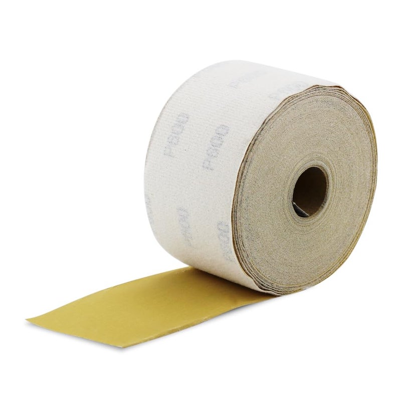 BHA Gold Longboard Hook & Loop Continuous Sanding Roll, 2-3/4" x 20 Yard - Durable, Cut-to-Size, Aluminum Oxide Sandpaper Sheets, Loading & Clog Resistant Gold Stearate Coating - 320 Grit - Image 2